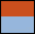 azul celeste-naranja fiesta